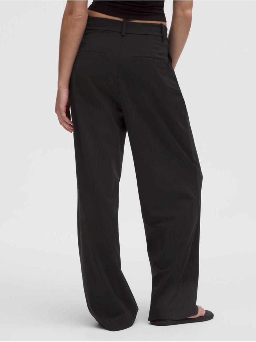 Lululemon Daydrift High-Rise Trouser Pants Womens XL Black Wide Leg Pleated - Picture 7 of 7